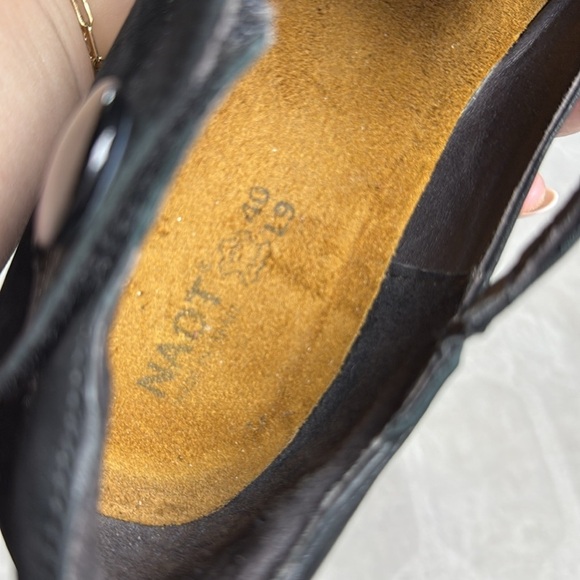 Naot Womens Black Leather T Strap Mary Jane Pumps Low Heel Comfort Shoes 9 - Picture 10 of 17
